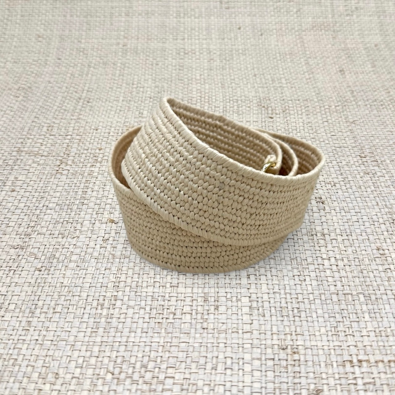 Stretch Raffia Belt Band - Light