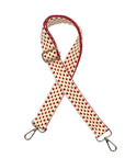 Red and White Stadium Bag Strap