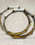 White Bamboo Bracelet Set