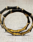 Black Bamboo Bracelet Set