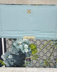 Gucci Logo Hydrangea Scarf Crossbody Clutch II