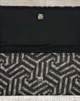 Gucci Black Geometric Scarf Crossbody Clutch