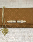 Louis Vuitton Copper Scarf Crossbody Clutch
