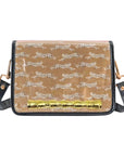 Leaping Leopards Clear Stadium Bag with Gold Bamboo Stick