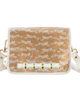 Leaping Leopards Clear Stadium Bag with White Bamboo Stick (white trim)