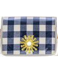 Navy Buffalo Clear Stadium Bag with White Starburst