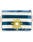 Navy Thiccc Stripe Clear Stadium Bag with Starburst