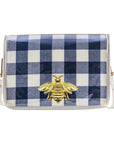 Navy Buffalo Clear Stadium Bag with Gold Bee