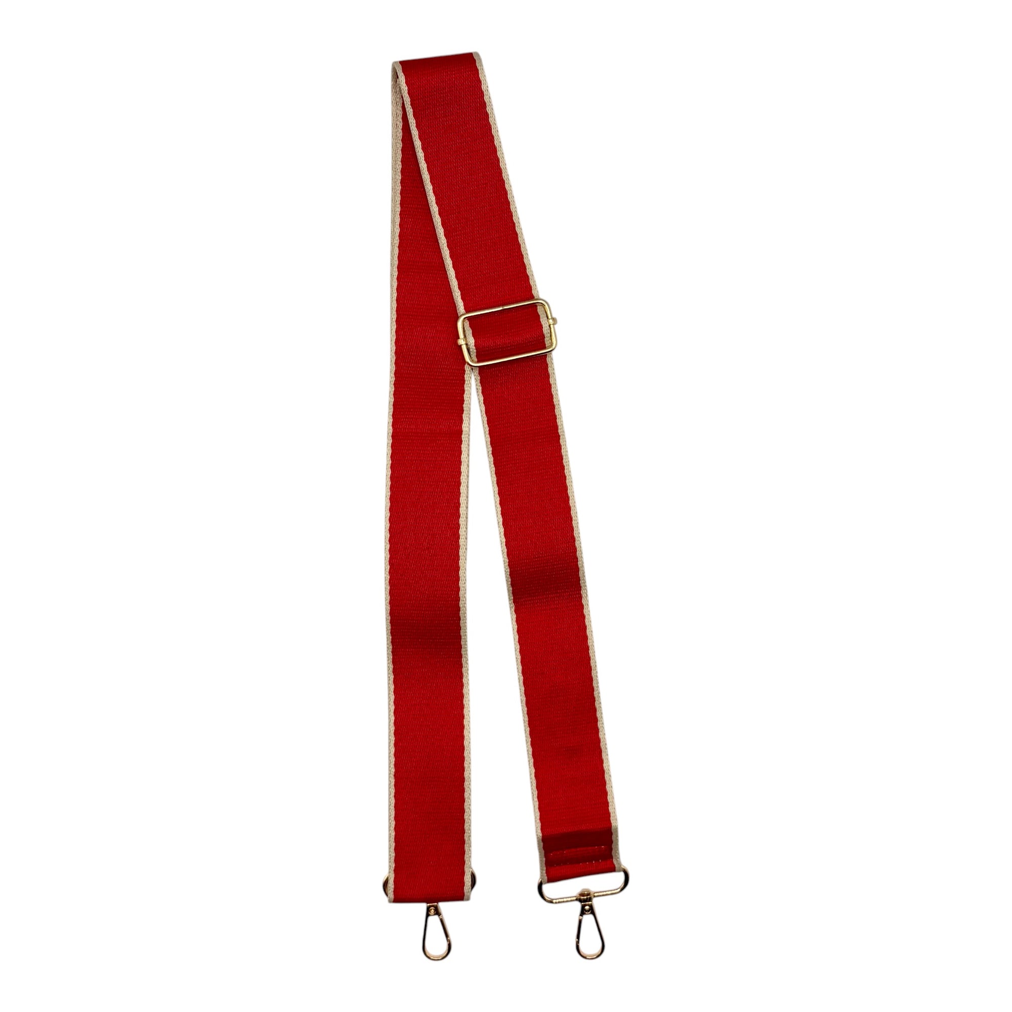 Crimson with Cream Border Stadium Bag Strap