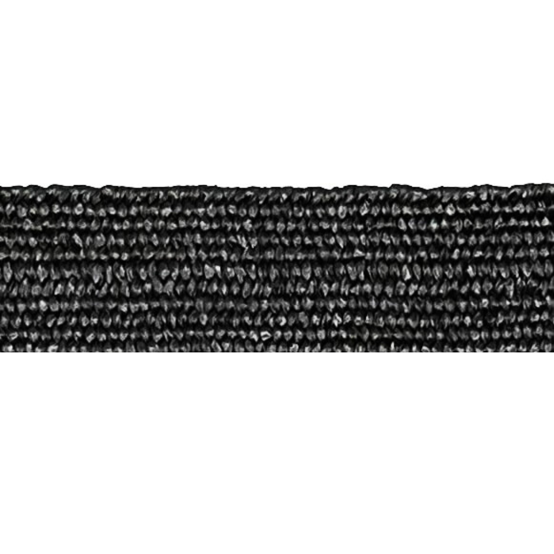 Stretch Raffia Belt Band-Black