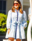Jana Dress - Blue Stripe