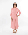Harper Dress - Pink Stripe