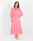 Lyla Dress - Pink on Pink Stripe
