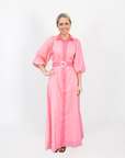 Lyla Dress - Pink on Pink Stripe