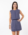 Emmy Set SKIRT ONLY- Navy Gingham