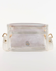 Petite Leaping Leopards Clear Stadium Bag with Leopard