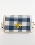Petite Navy Buffalo Clear Stadium Bag with Bee