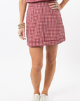 Emmy Set SKIRT ONLY - Dark Red Gingham