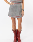 Emmy Set SKIRT ONLY - Black Gingham/Red