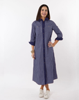 Harper Dress - Navy Gingham