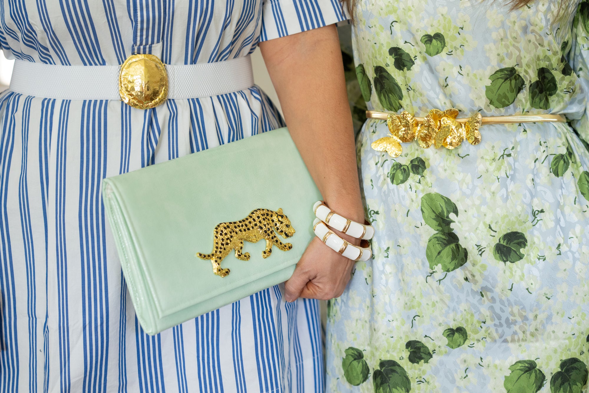 Cybil Clutch with Leopard