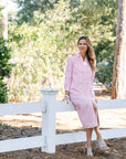 Harper Dress - Pink Stripe